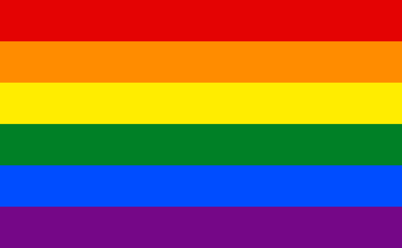 Pride Rainbow Coloured Flag