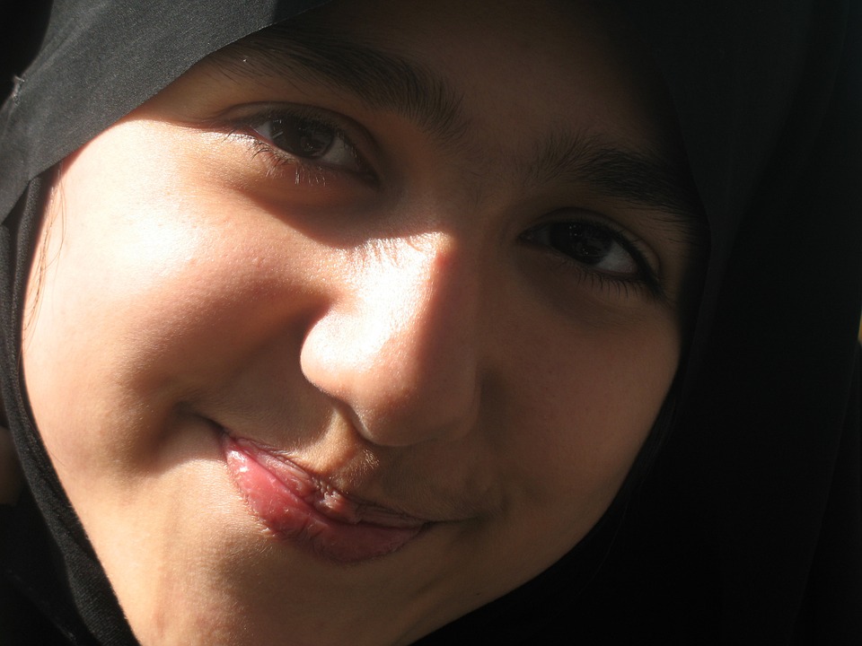 Girl smiling