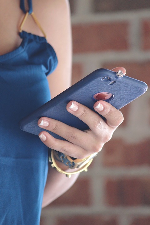 Girl on mobile