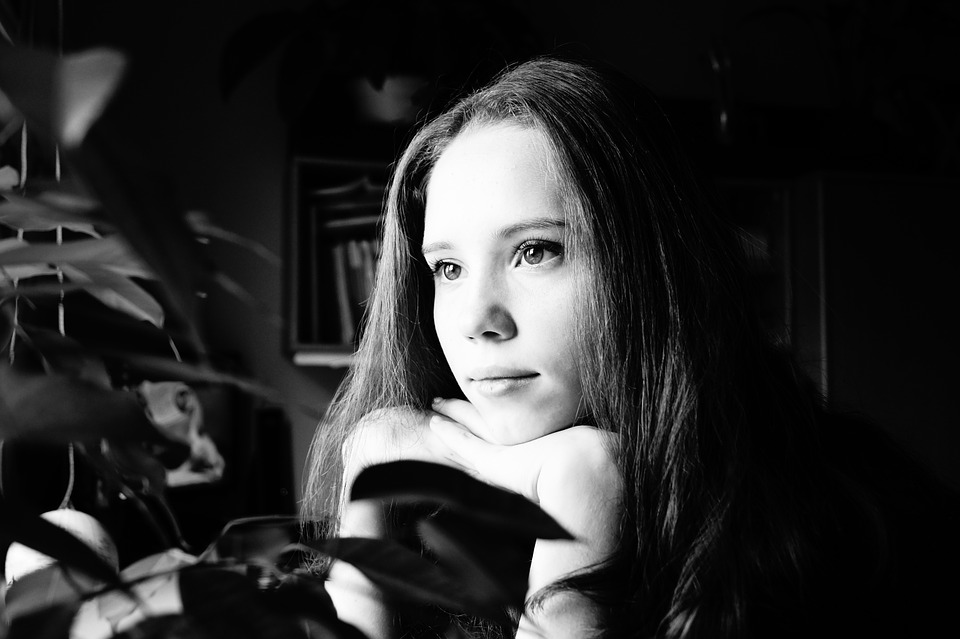 Girl looking